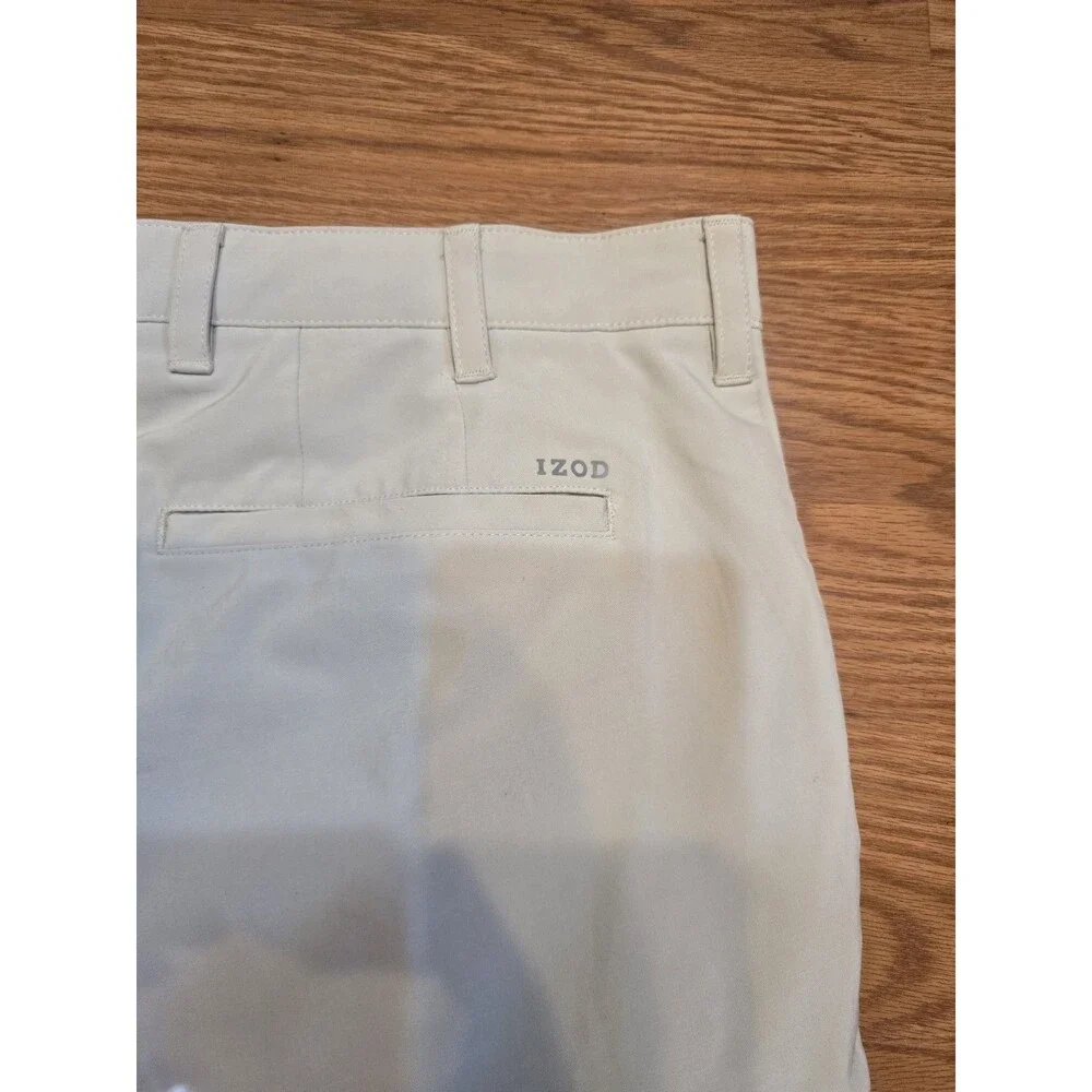 Izod Mens Light Beige Golf Multi Pocket Cargo Shorts Big & Tall Size 44 (14065)